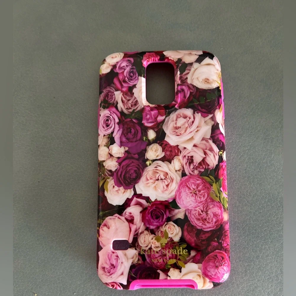 Kate Spade Pink and Purple Floral Phone Case